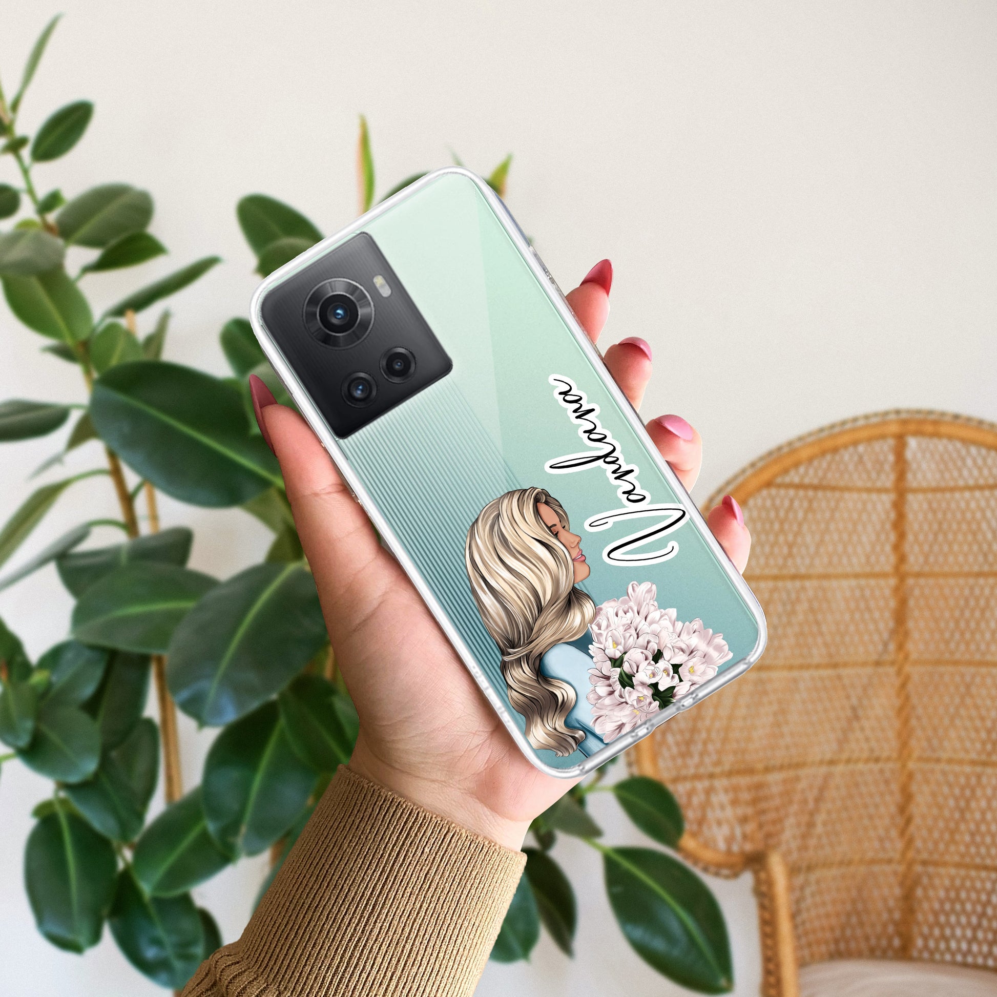 Stylish Girl Customize Transparent Silicon Case For OnePlus ShopOnCliQ