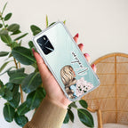 Stylish Girl Customize Transparent Silicon Case For Oppo F29 5G