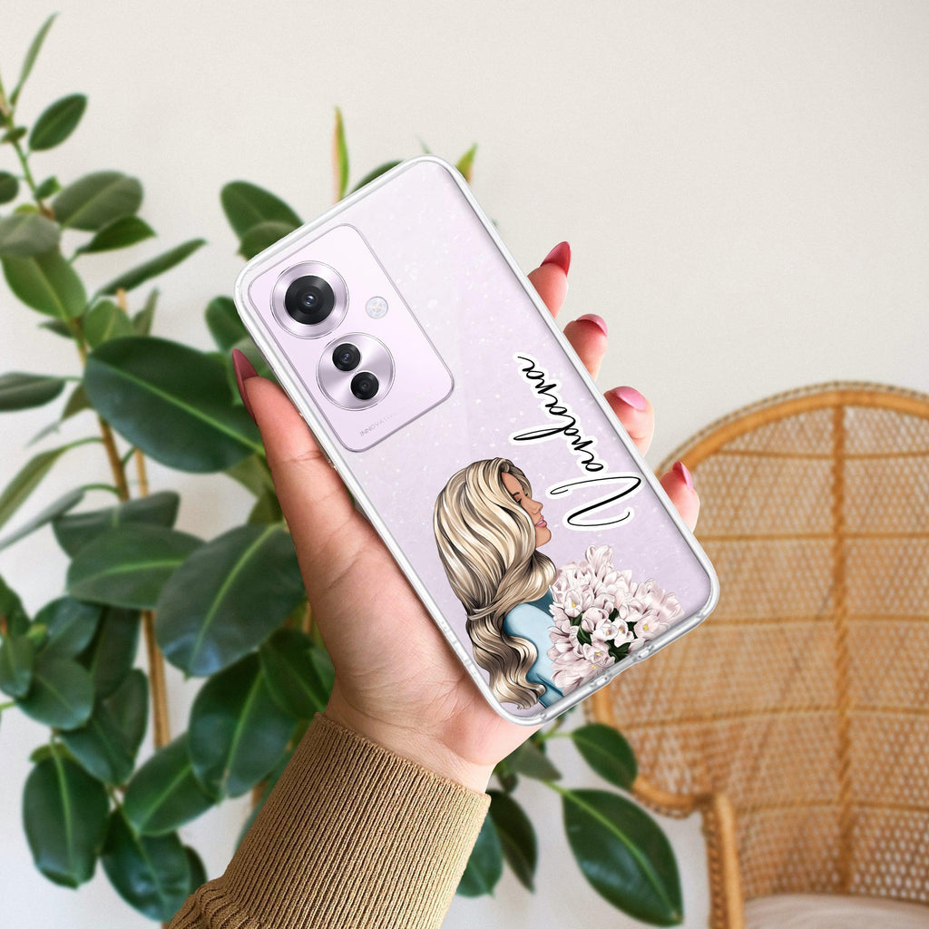 Stylish Girl Customize Anti Yellow Case For Oppo F25 Pro 5G