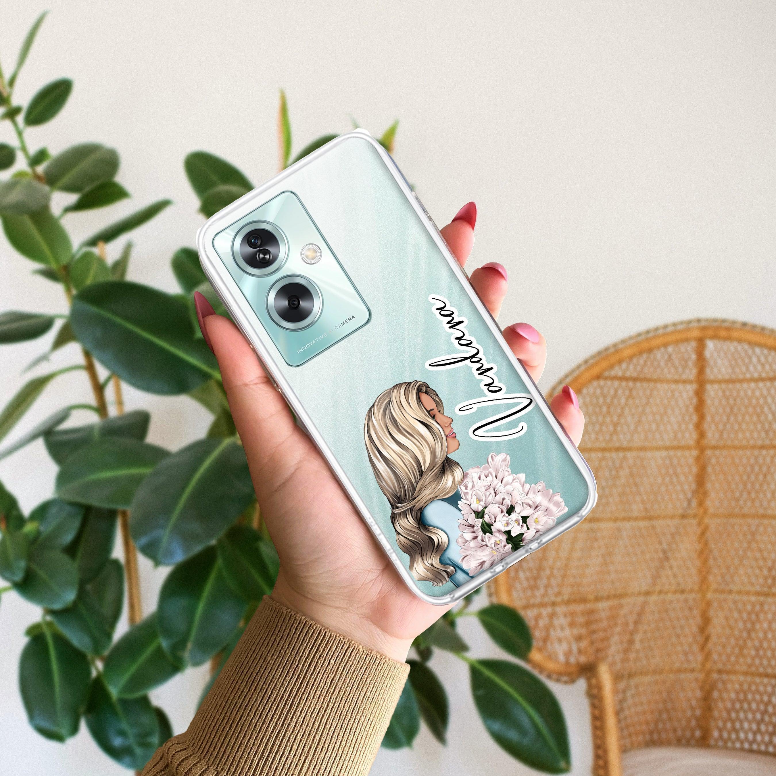 Stylish Girl Customize Transparent Silicon Case For Oppo - ShopOnCliQ