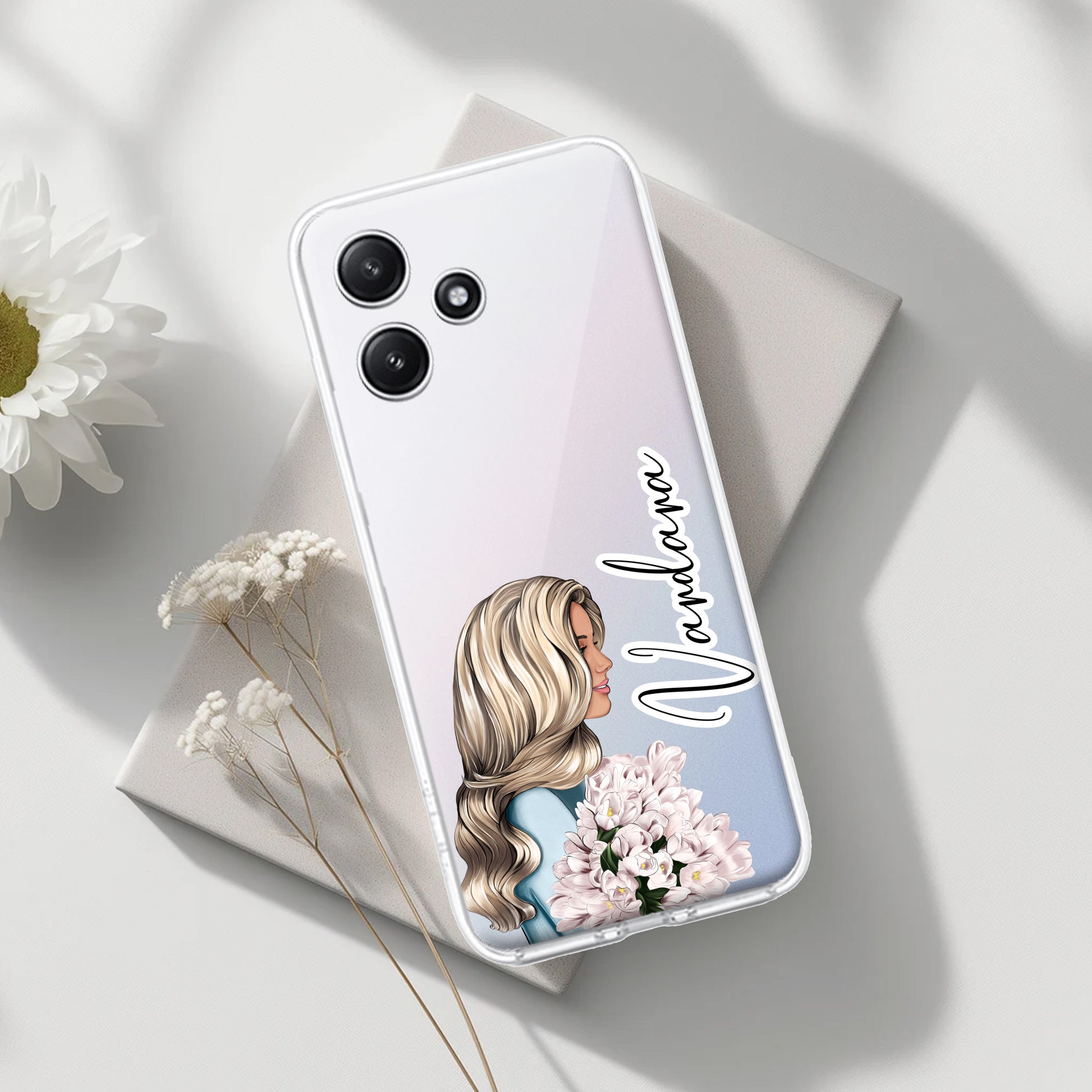 Stylish Girl Customize Transparent Silicon Case For Poco ShopOnCliQ