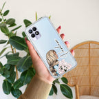 Stylish Girl Customize Anti Yelllow Case For Realme 8i / Realme Narzo 50