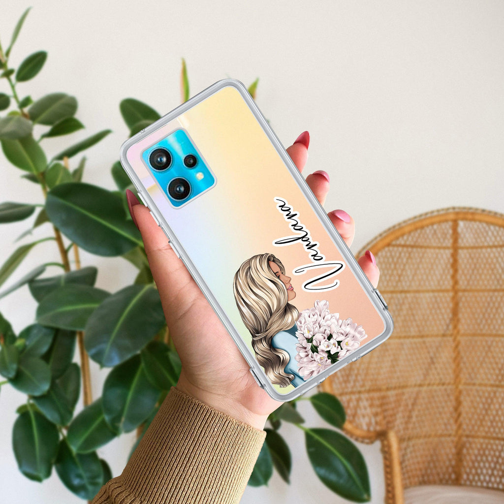 Stylish Girl Customize Anti Yelllow Case For Realme 9 Pro Plus 5G / Realme Narzo 50 Pro (5G) / Realme 9 4G