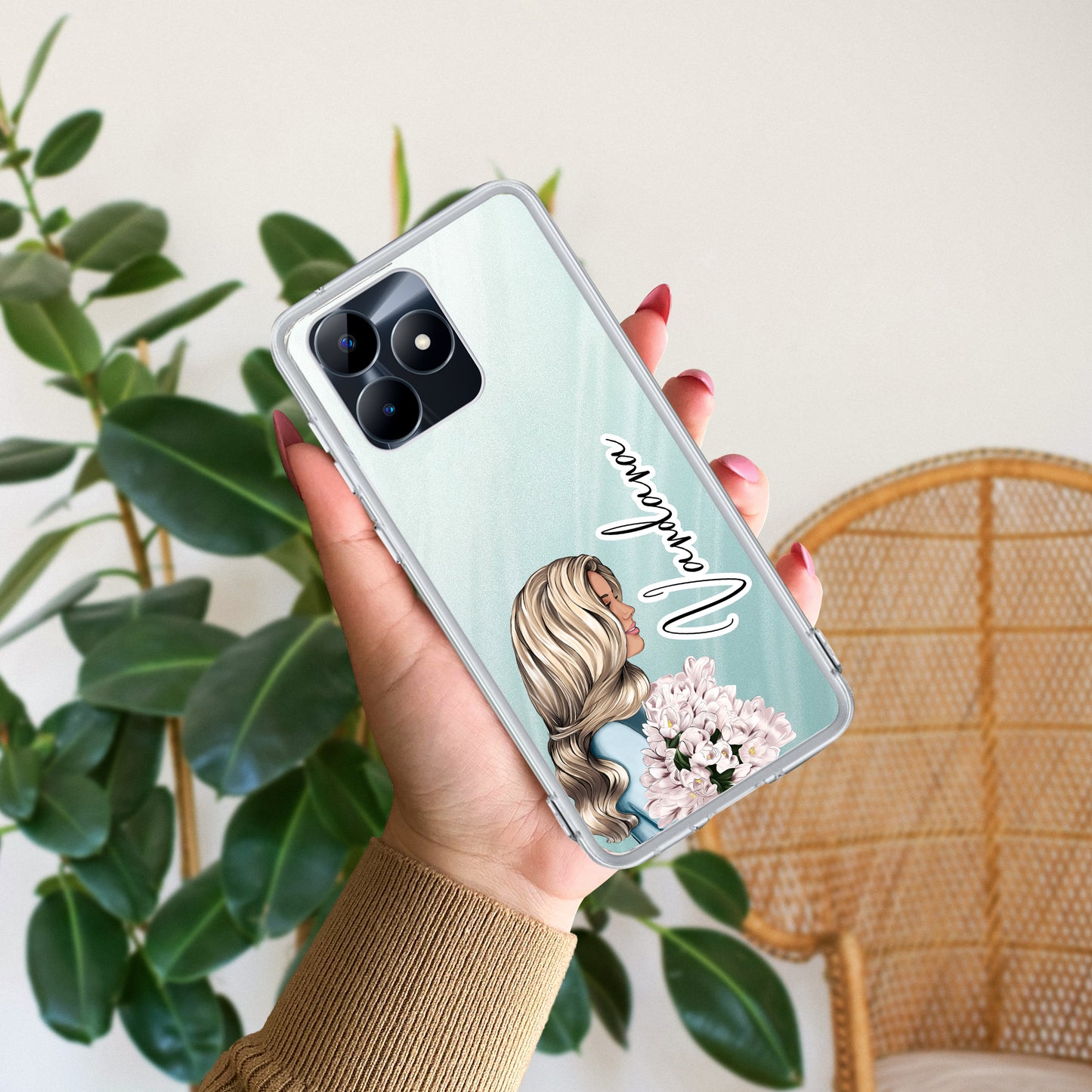 Stylish Girl Customize Transparent Silicon Case For Realme/Narzo ShopOnCliQ