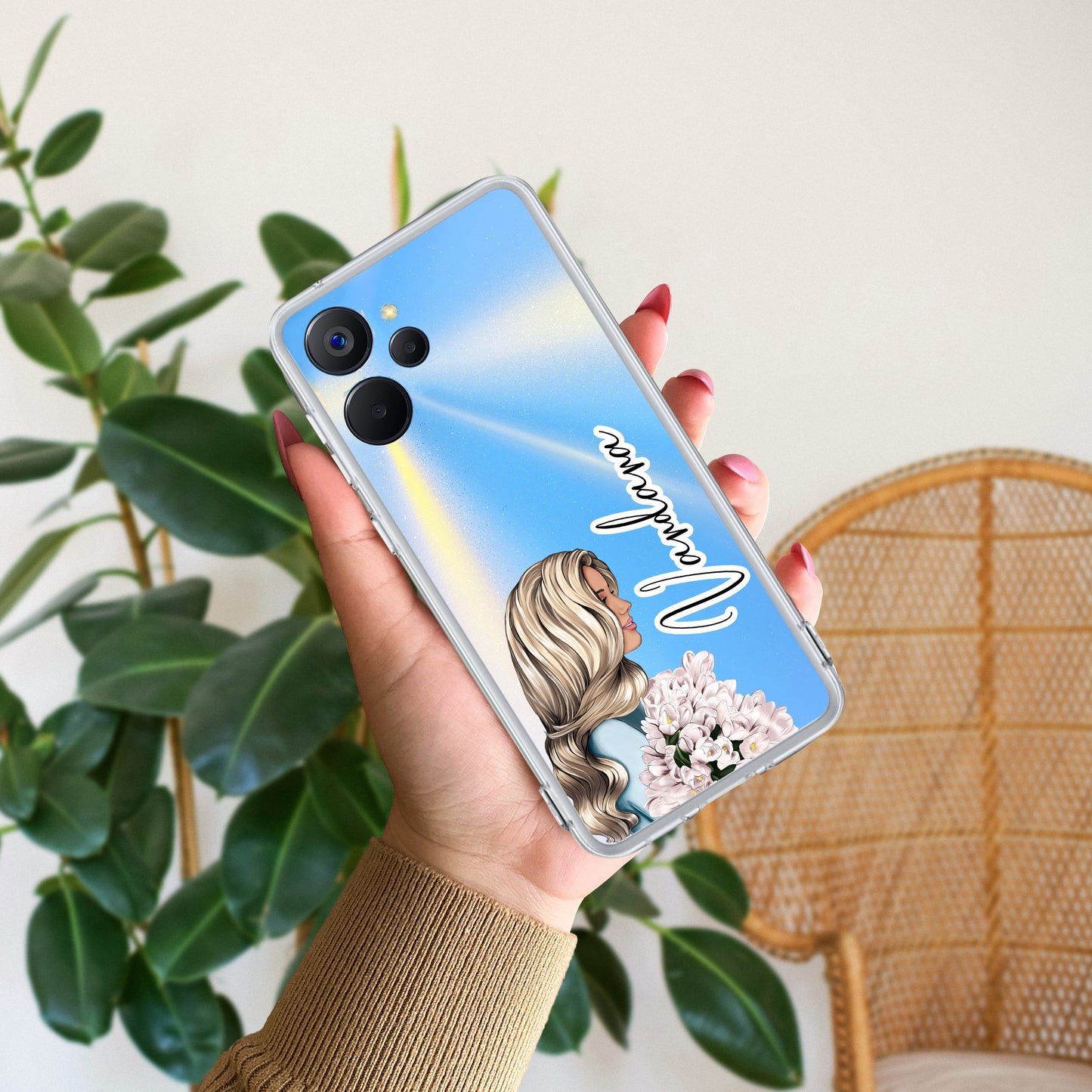 Stylish Girl Customize Transparent Silicon Case For Realme/Narzo ShopOnCliQ