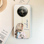 Stylish Girl Customize Transparent Silicon Case For Realme 8 5G / Realme 8s 5G / Realme 9 5G / Realme Narzo 30 5G