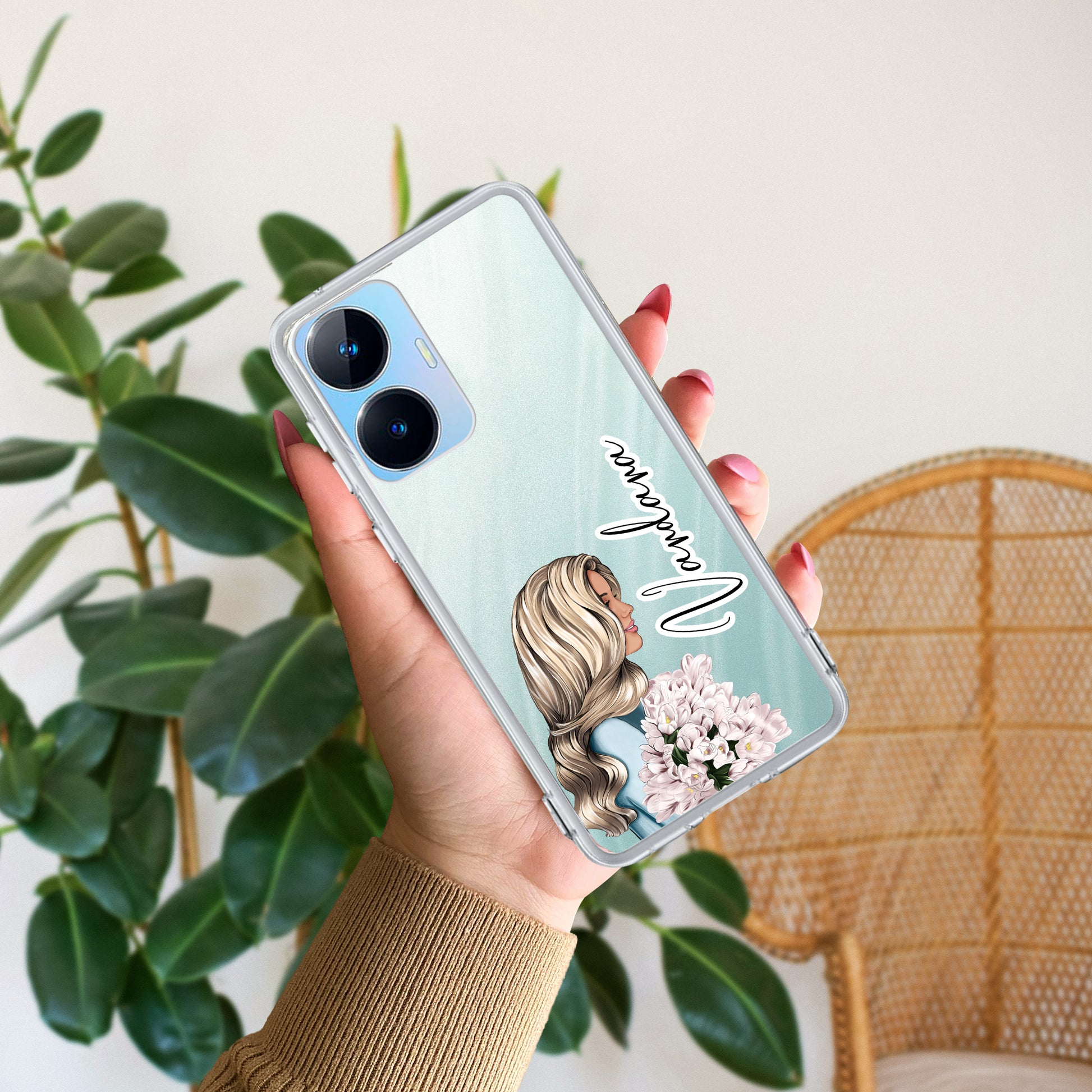 Stylish Girl Customize Transparent Silicon Case For Realme/Narzo ShopOnCliQ