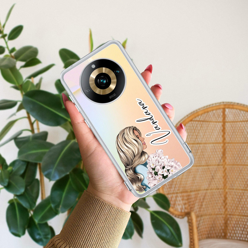 Stylish Girl Customize Anti Yelllow Case For Realme Narzo 60 5G