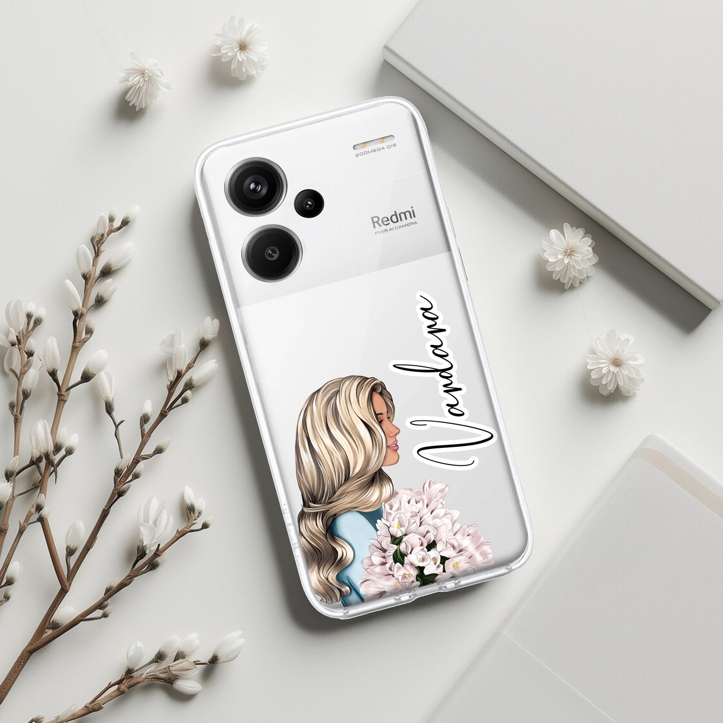 Stylish Girl Customize Transparent Silicon Case For Redmi/Xiaomi - ShopOnCliQ