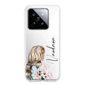 Stylish Girl Customize Transparent Silicon Case For Xiaomi 14 5G
