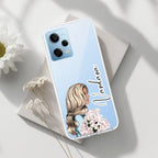 Stylish Girl Customize Transparent Silicon Case For Redmi Note 14 Pro Plus 5G