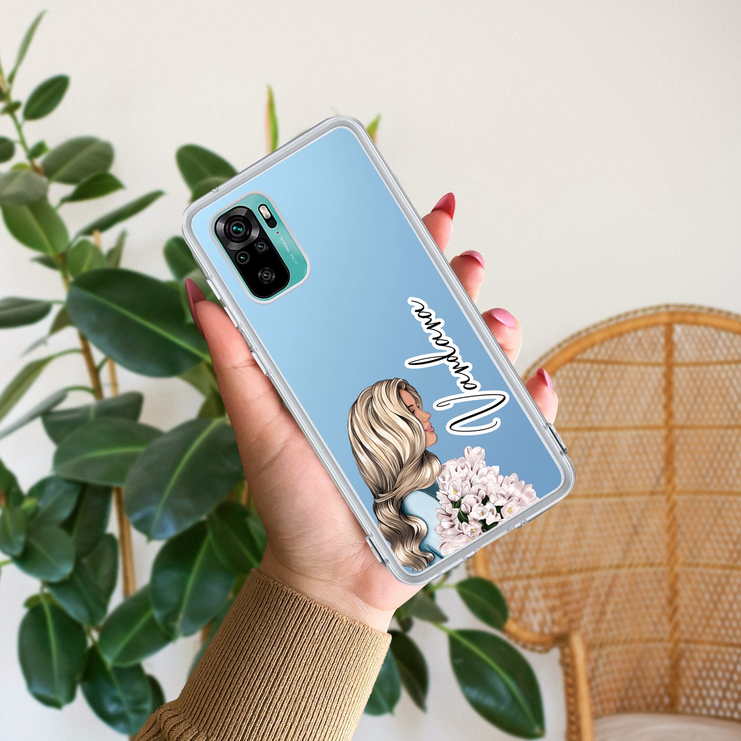 Stylish Girl Customize Transparent Silicon Case For Redmi/Xiaomi - ShopOnCliQ