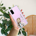 Stylish Girl Customize Transparent Silicon Case For Samsung Galaxy S20 FE