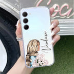 Stylish Girl Customize Transparent Silicon Case For Samsung Galaxy A05s 5G