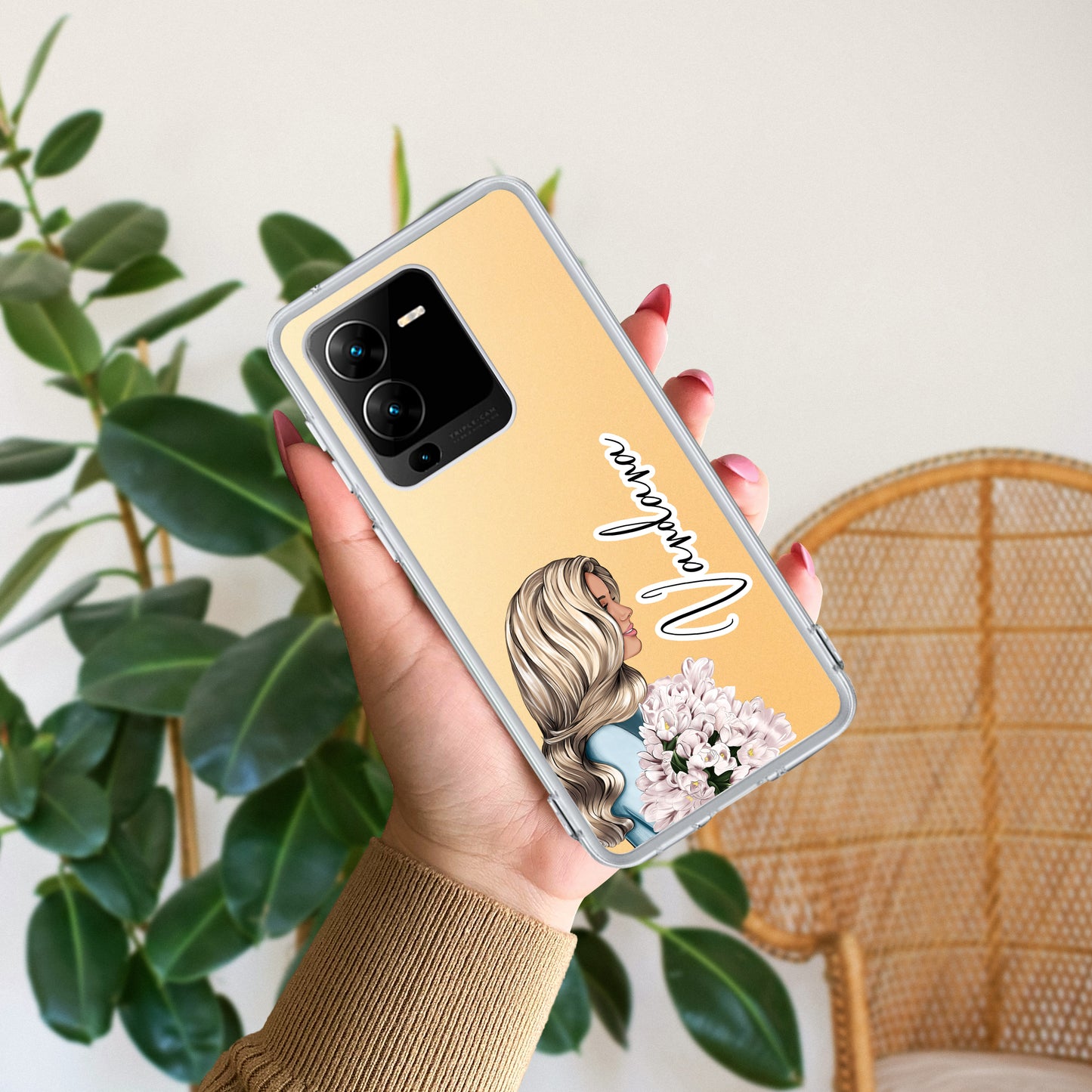 Stylish Girl Customize Transparent Silicon Case For Vivo ShopOnCliQ