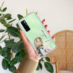 Stylish Girl Customize Transparent Silicon Case For Vivo V21e 5G