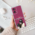 Stylish Girl With Cap Customize Anti Yellow Case For Motorola G85 5G