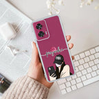 Stylish Girl With Cap Customize Anti Yellow Case For Motorola G85 5G