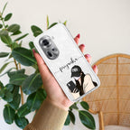 Stylish Girl With Cap Customize Anti Yellow Case For Oppo Reno 11 5G