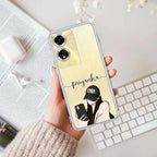 Stylish Girl With Cap Customize Anti Yellow Case For Oppo A59 5G