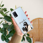 Stylish Girl With Cap Customize Transparent Silicon Case For Realme/Narzo - ShopOnCliQ