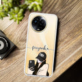 Stylish Girl With Cap Customize Anti Yelllow Case For Realme C67 5G