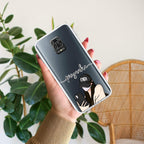 Stylish Girl With Cap Customize Transparent Silicon Case For Redmi 14C 5G