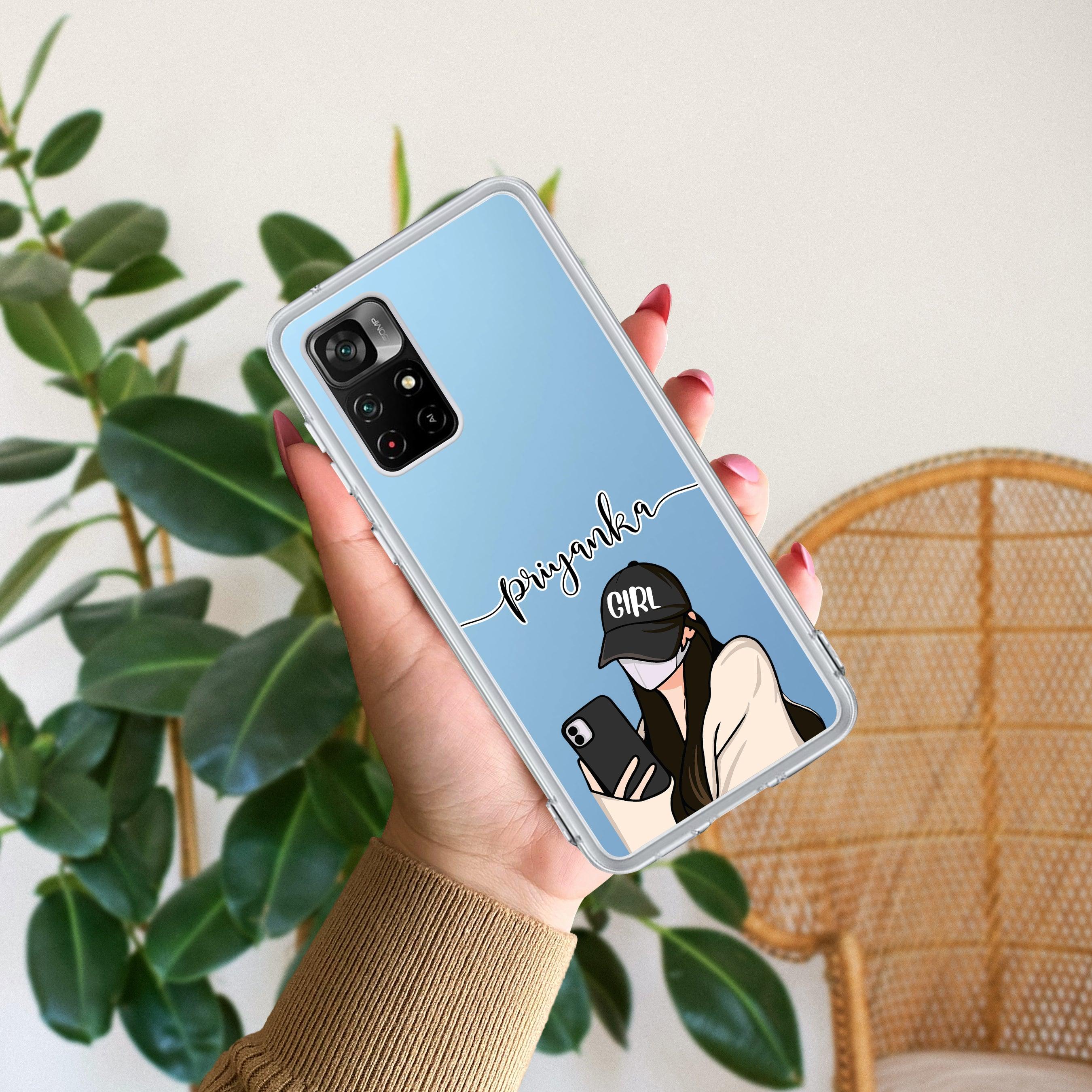 Stylish Girl With Cap Customize Transparent Silicon Case For Redmi/Xiaomi - ShopOnCliQ