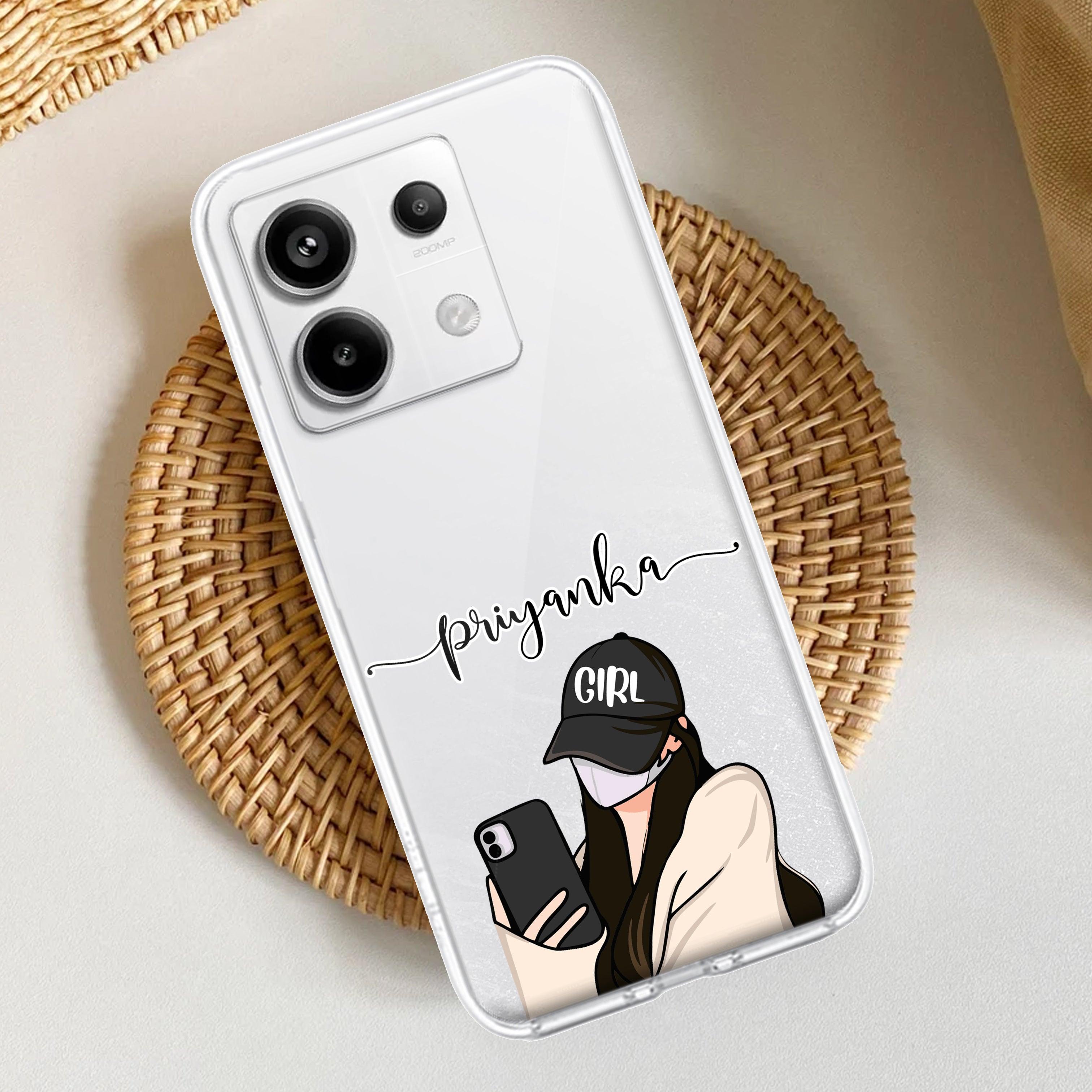 Stylish Girl With Cap Customize Transparent Silicon Case For Redmi/Xiaomi - ShopOnCliQ