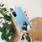 Stylish Girl With Cap Customize Transparent Silicon Case For Redmi Note 11 Pro / Redmi Note 11 Pro Plus 5G