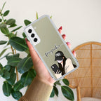 Stylish Girl With Cap Customize Anti Yellow Case For Samsung Galaxy S22 5G