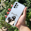 Stylish Girl With Cap Customize Anti Yellow Case For Samsung Galaxy A33