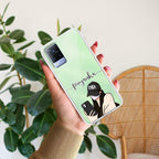 Stylish Girl With Cap Customize Transparent Silicon Case For Vivo T4 Ultra 5G