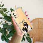 Stylish Girl With Cap Customize Transparent Silicon Case For Vivo V23E