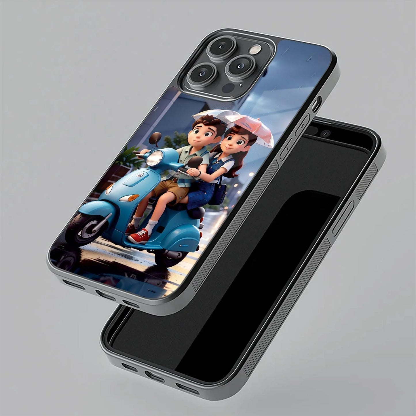 Sweet Escape Glass Case Cover For iQOO - ShopOnCliQ