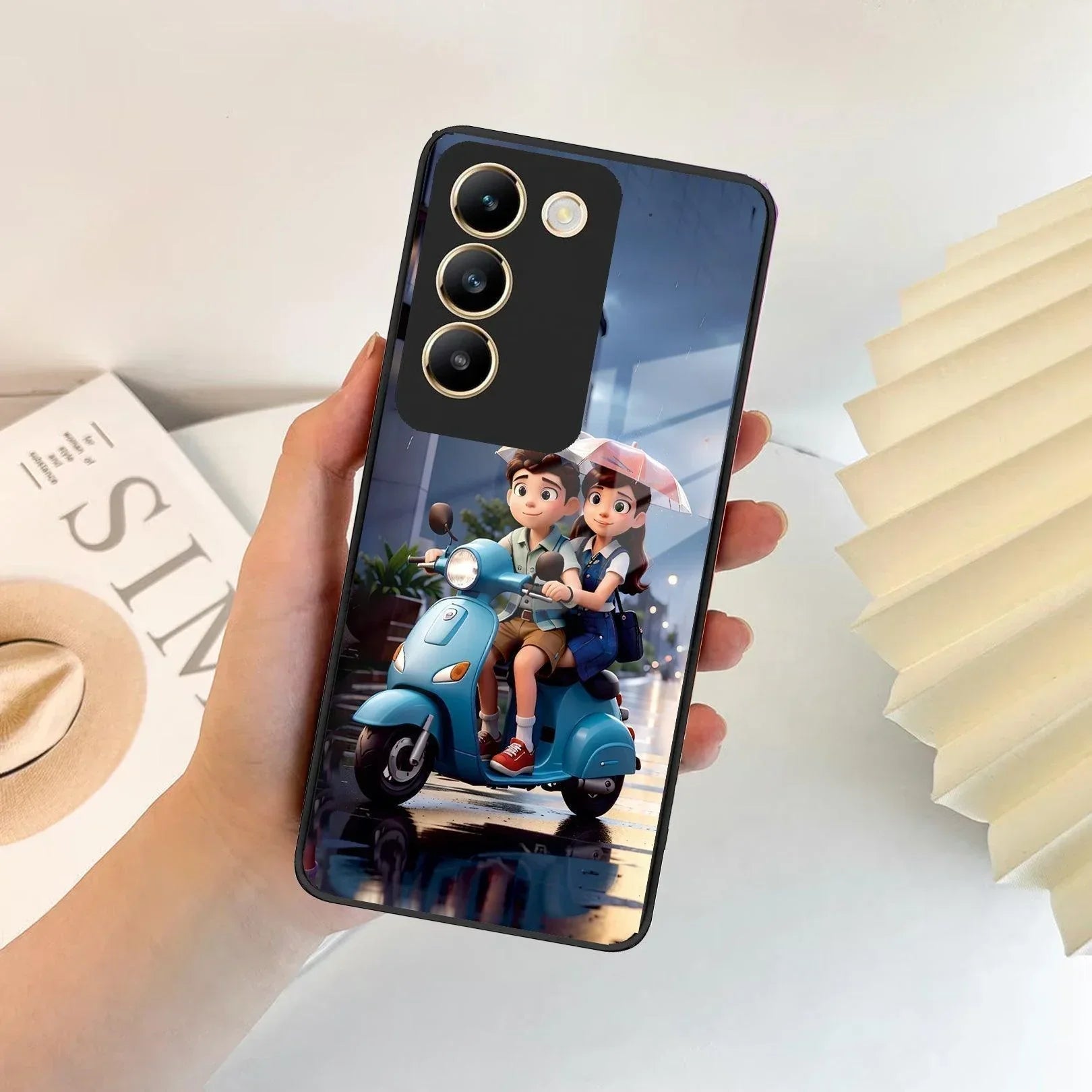 Sweet Escape Glass Case Cover For Vivo - ShopOnCliQ