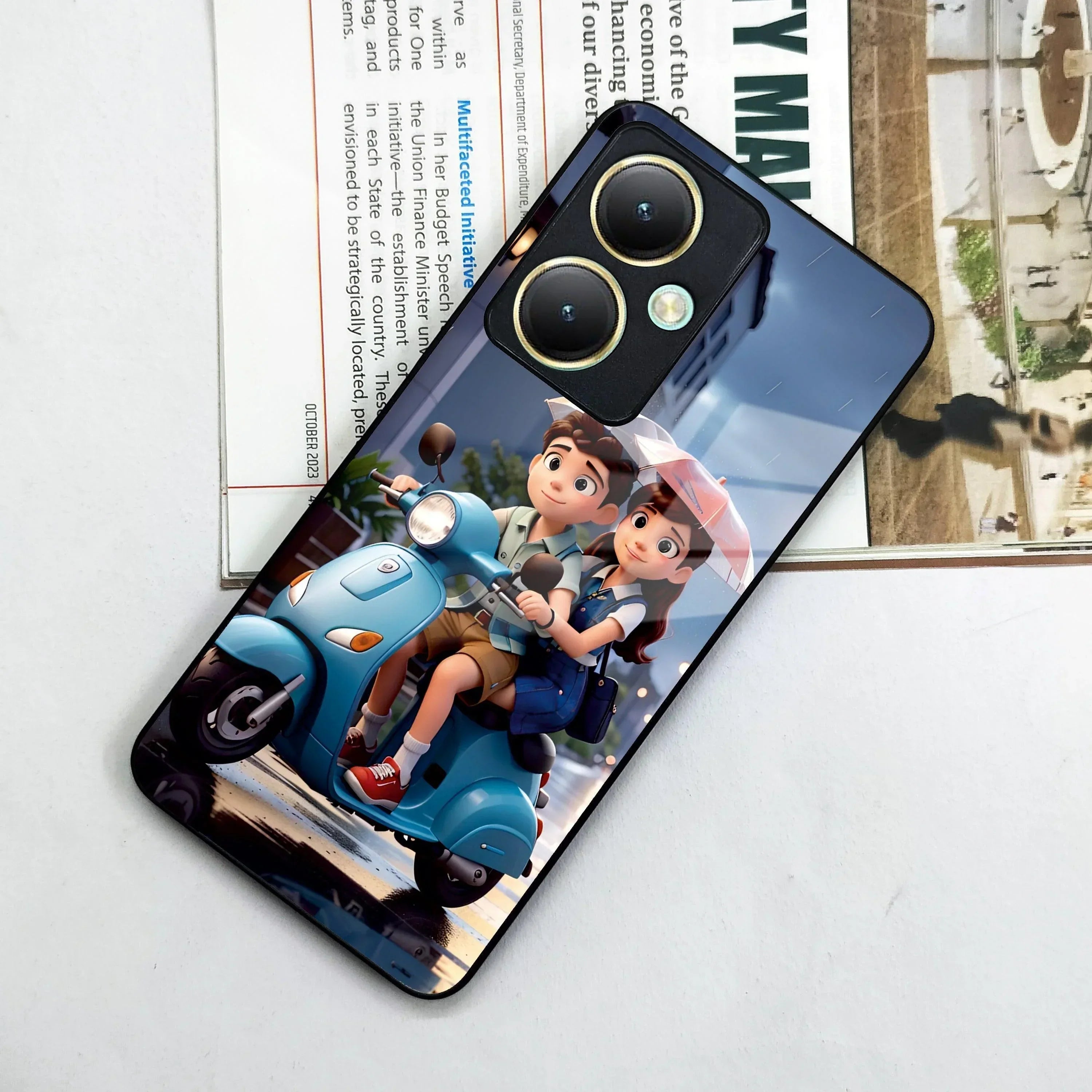 Sweet Escape Glass Case Cover For Vivo - ShopOnCliQ