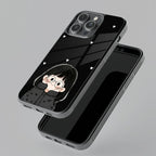Sweet Blush Girl Glass Case Cover For iQOO - ShopOnCliQ