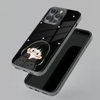 Sweet Blush Girl Glass Case Cover For iPhone - ShopOnCliQ