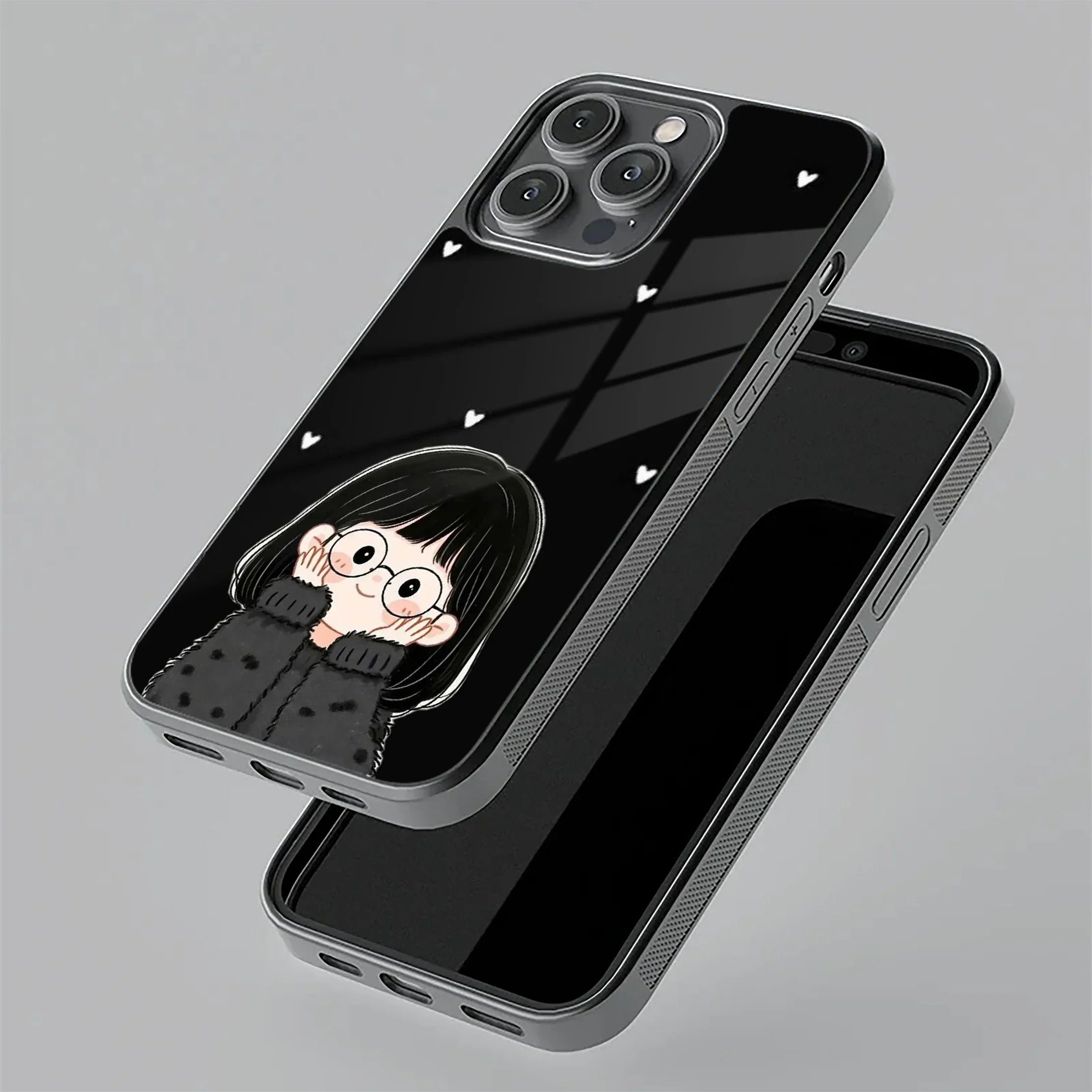 Sweet Blush Girl Glass Case Cover For iPhone - ShopOnCliQ