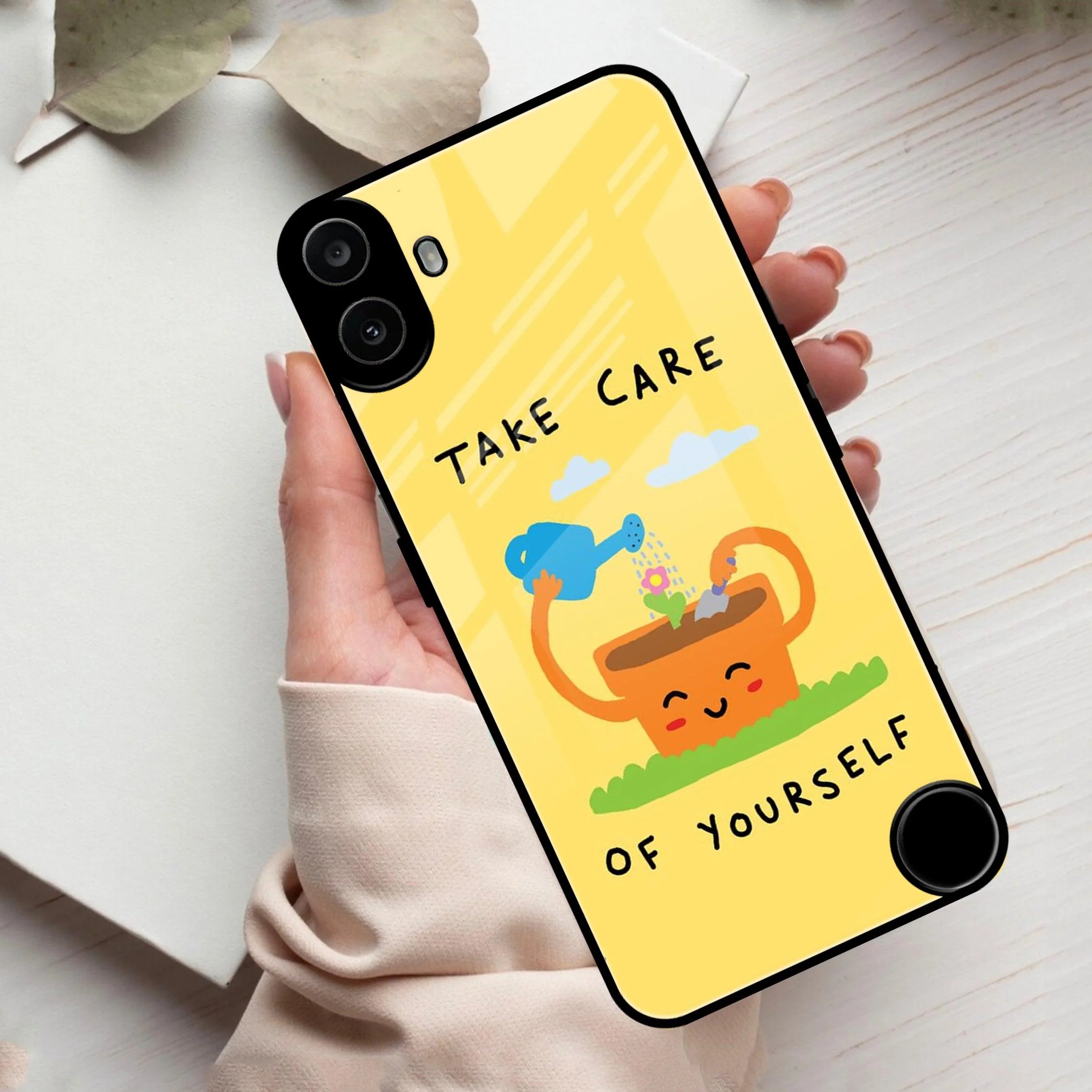 Take Care Glossy Metal Case Cover For Nothing - ShopOnCliQ