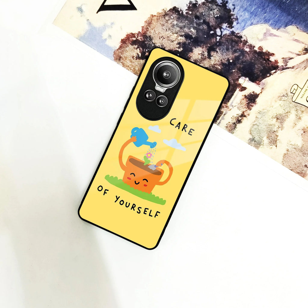 Take Care Glossy Metal Case Cover For Oppo - ShopOnCliQ