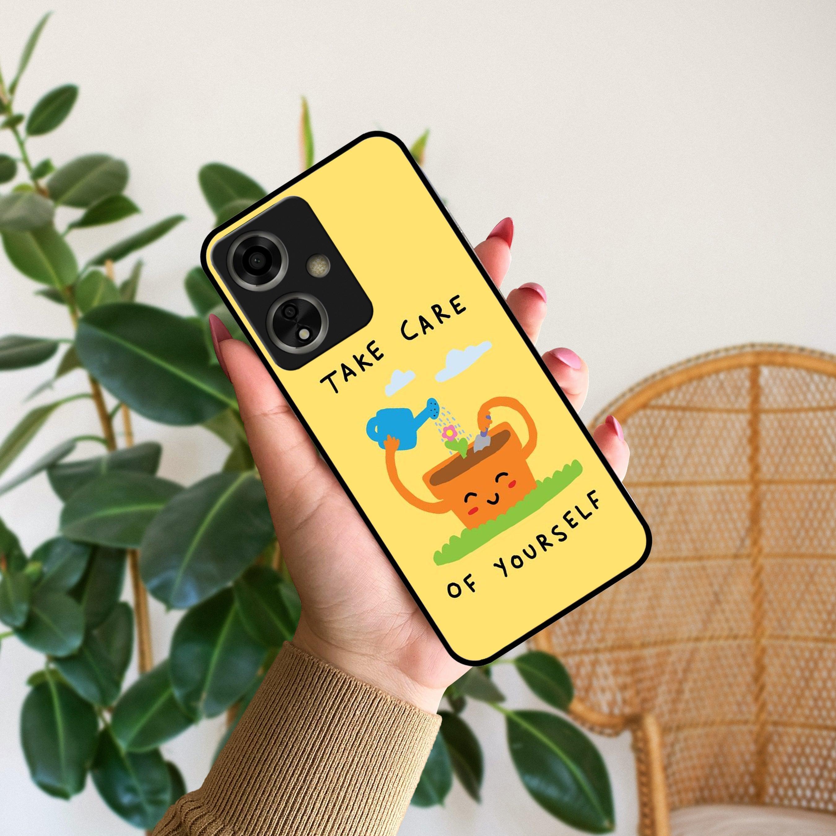 Take Care Glossy Metal Case Cover For Oppo - ShopOnCliQ