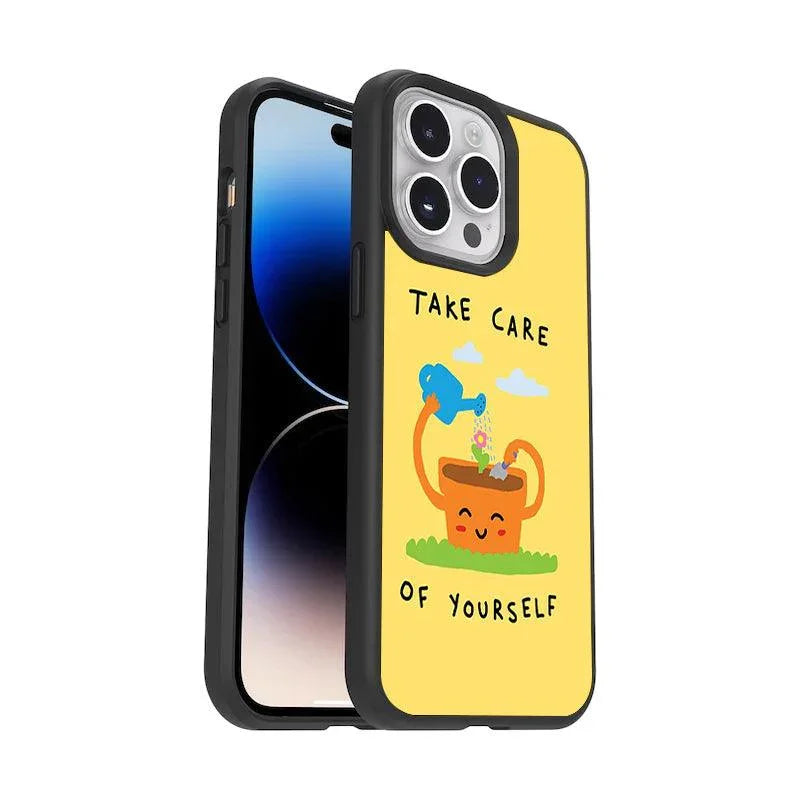 Take Care Glossy Metal Case Cover For Samsung - ShopOnCliQ