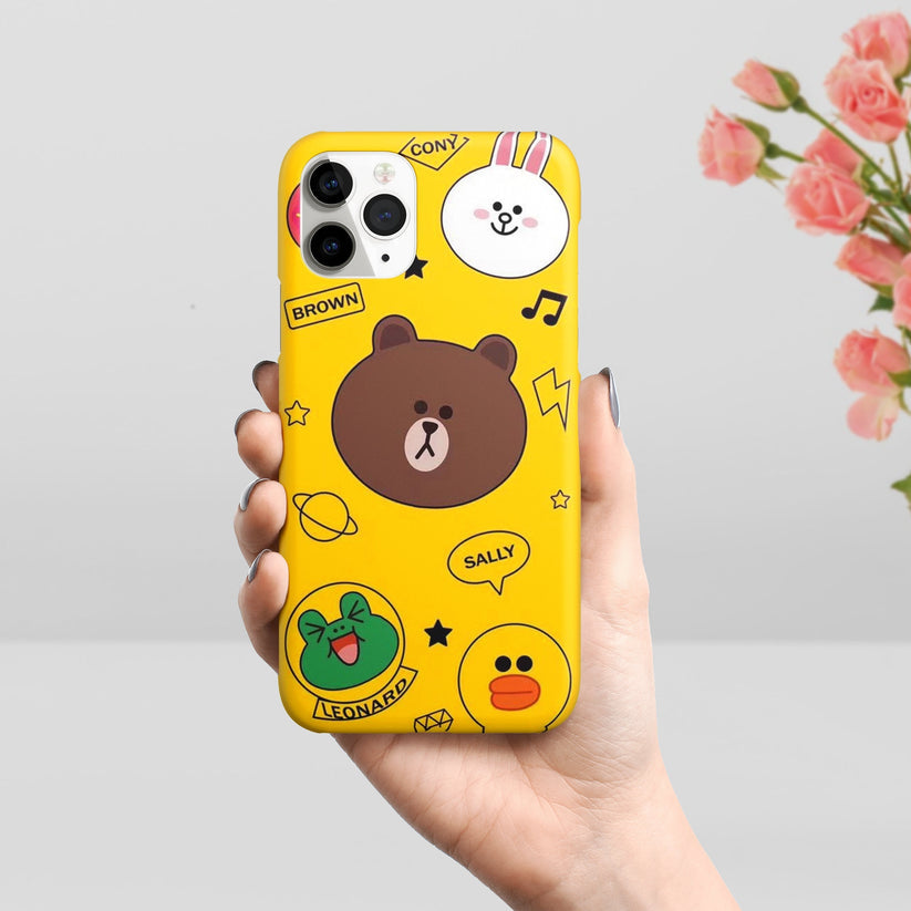 The Cute Bear Design Slim Phone Case Cover For iPhone