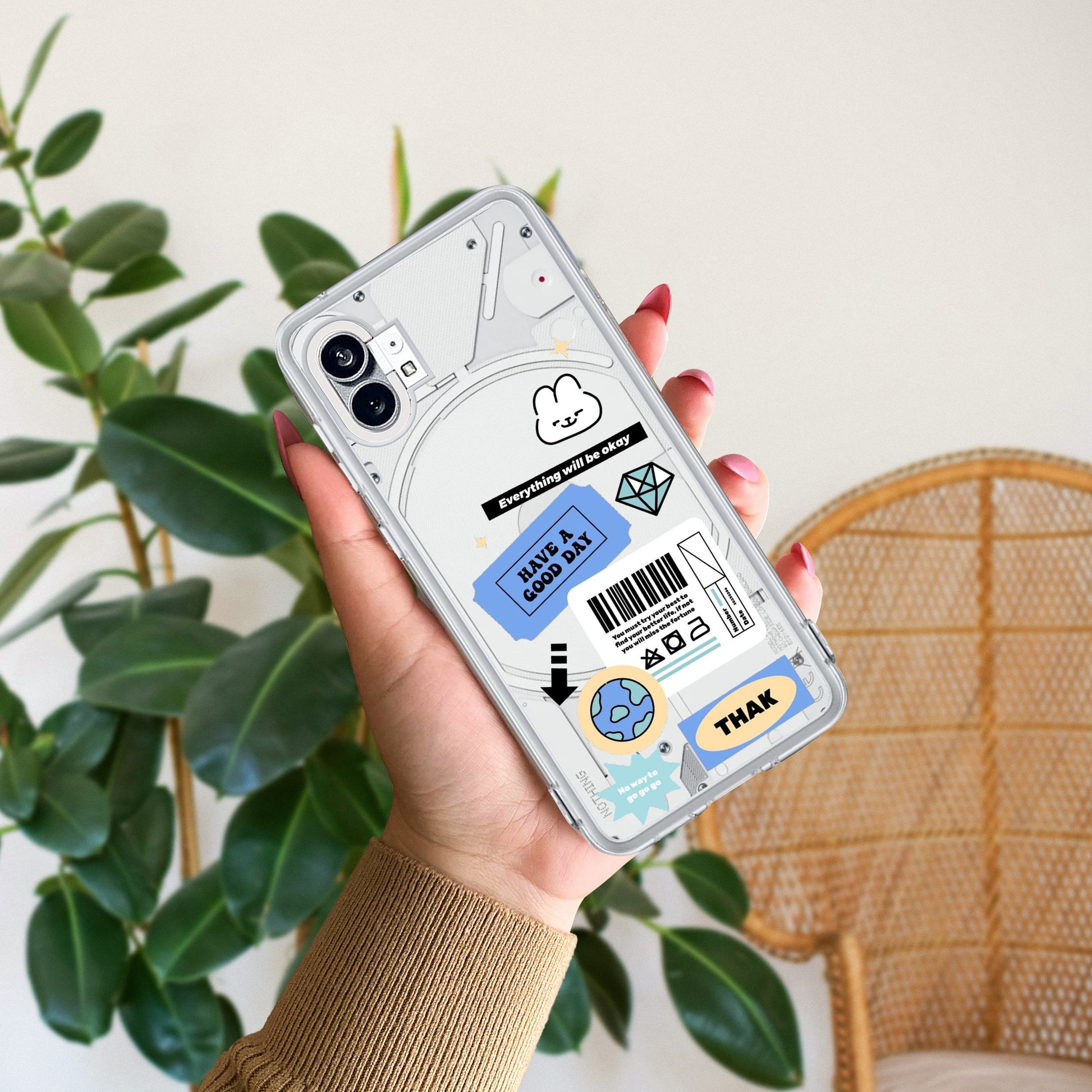 Ticket to Happiness Transparent Silicon Case For Nothing ShopOnCliQ