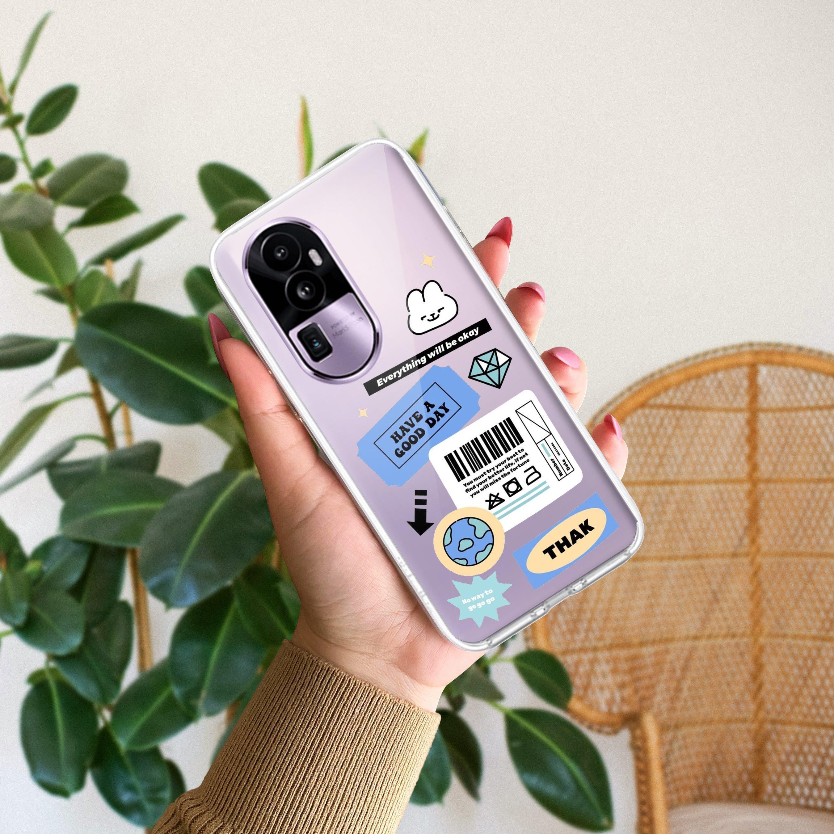 Ticket to Happiness Transparent Silicon Case For Oppo Reno 8 Pro 5G