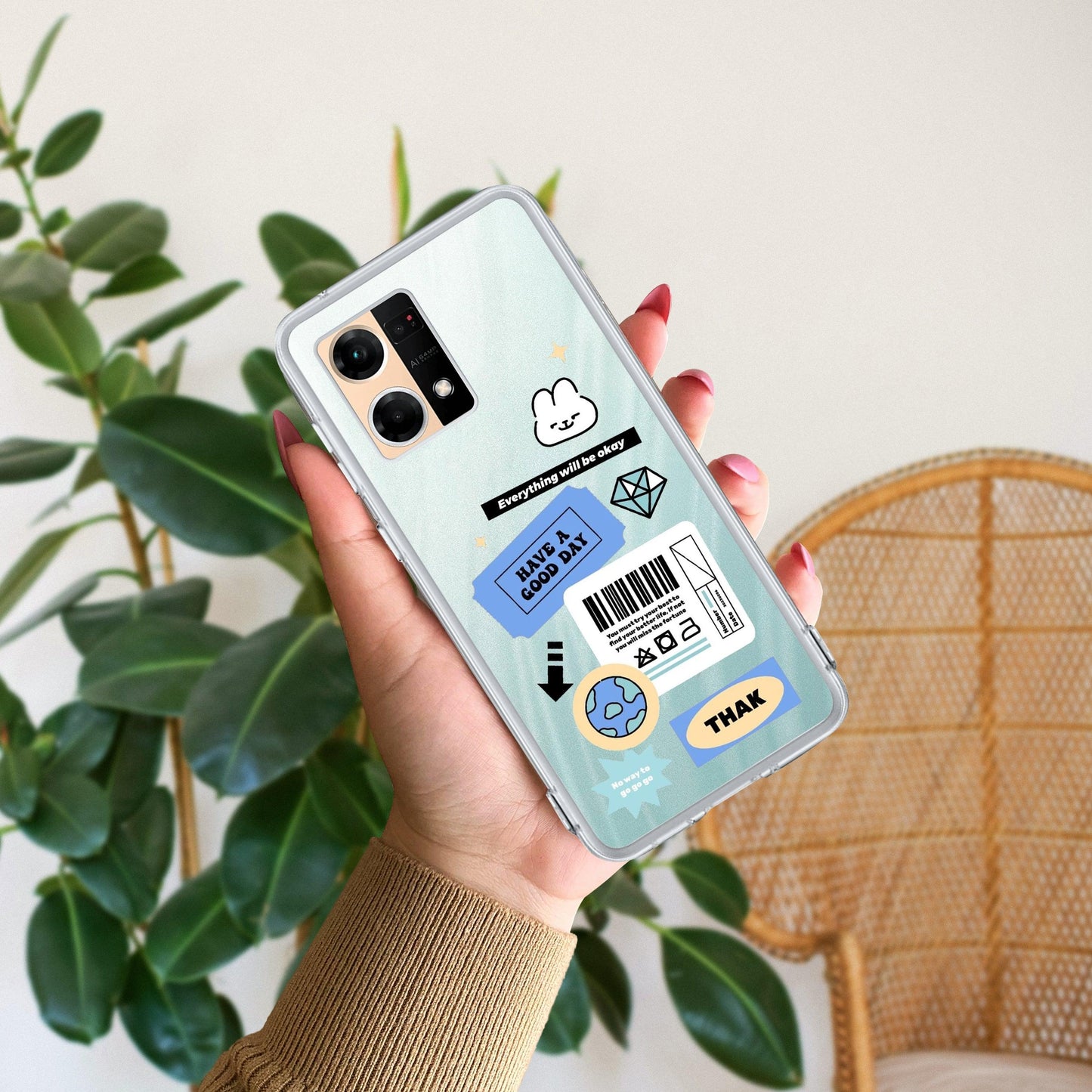 Ticket to Happiness Transparent Silicon Case For Oppo