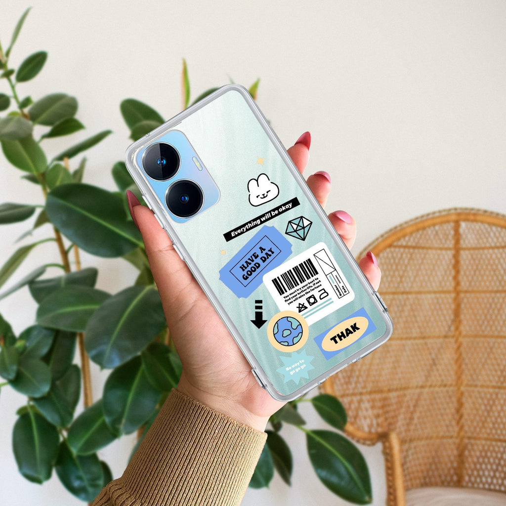 Ticket to Happiness Transparent Silicon Case For Realme 10 4G