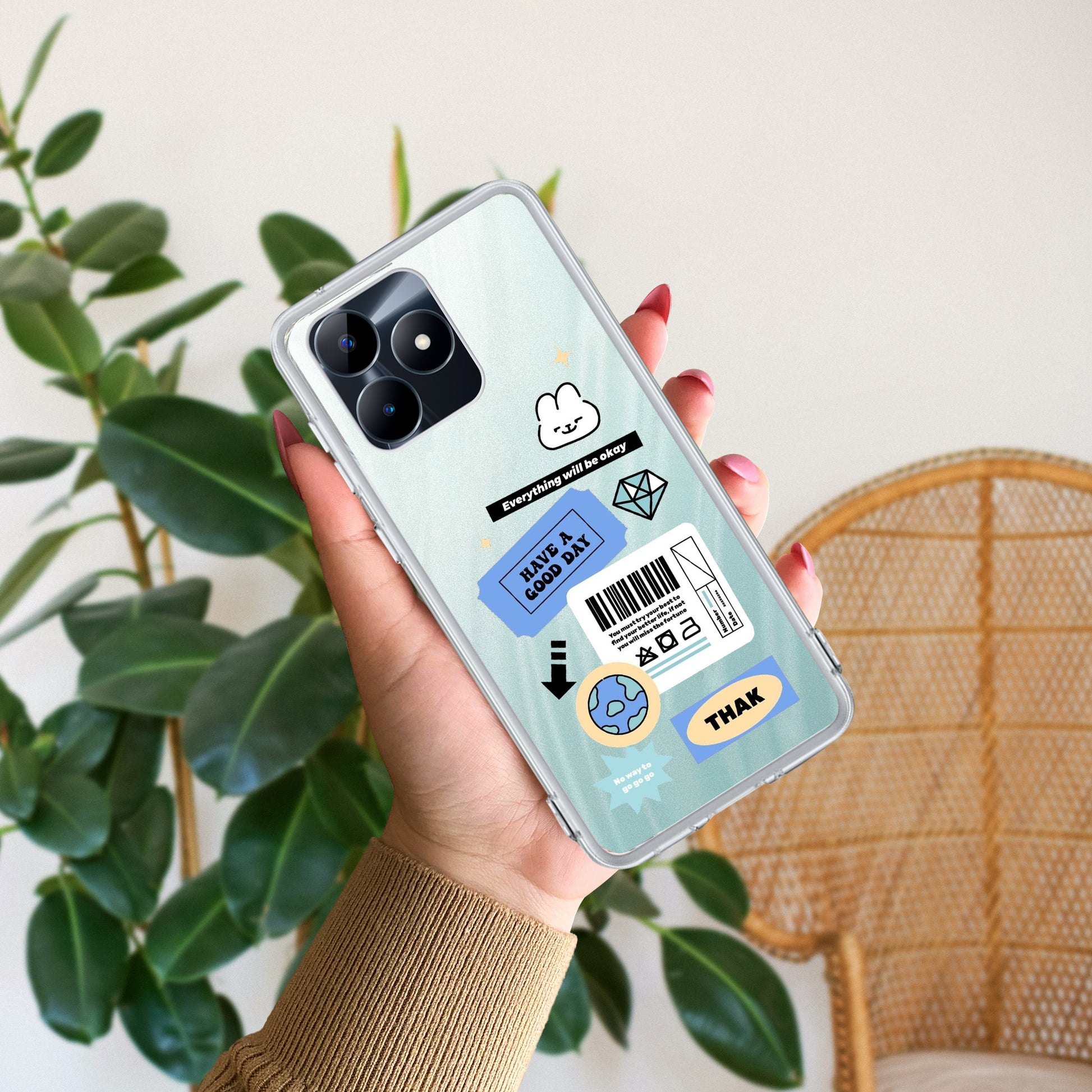 Ticket to Happiness Transparent Silicon Case For Realme/Narzo ShopOnCliQ